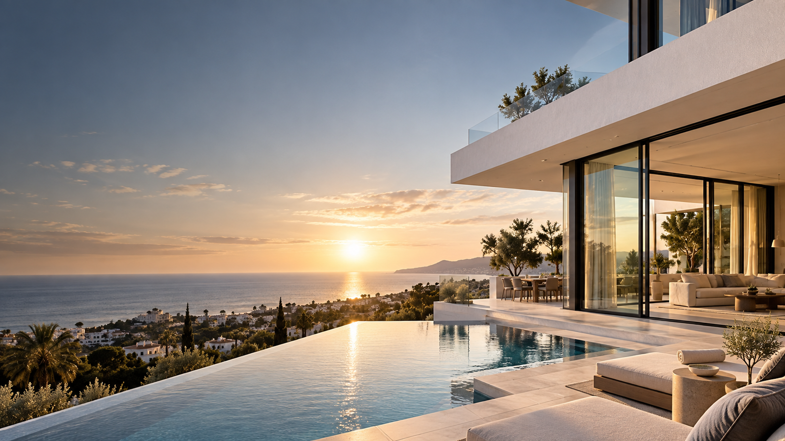 Proyecto inmobiliario contemporáneo junto al mar