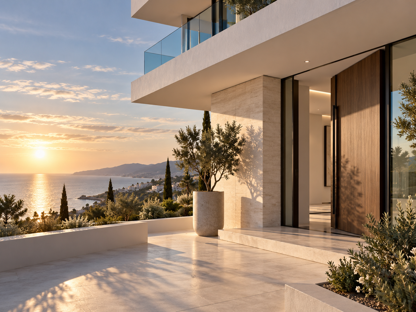 Arquitectura contemporánea en entorno mediterráneo
